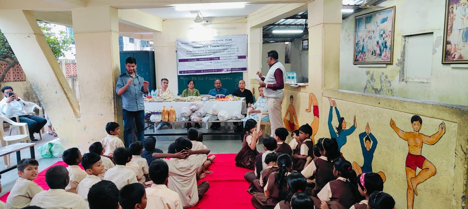 Tata Steel Grocery Donation for Mute & Deaf School