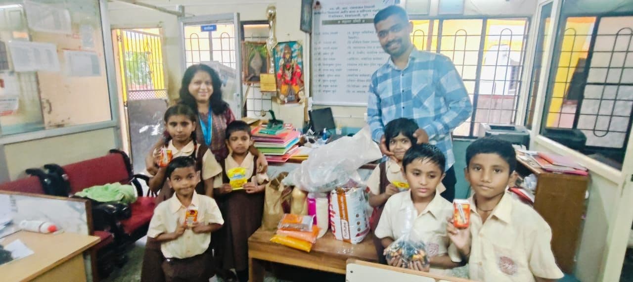 Grocery Donation for Mute & Deaf School